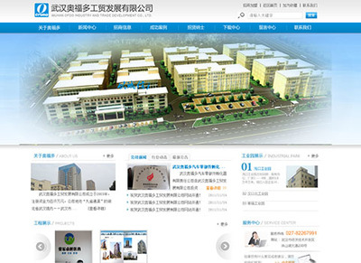 武漢奧福多工貿發展_網站建站案例_中企動力