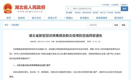 我們正在等待發(fā)令槍響 湖北省這些企業(yè)可以復工啦